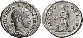 Severus Alexander, 222-235. Denarius (Silver, 19 mm, 2.42 g, 6 h), Rome, 227. IMP C M AVR SEV ALEXAND AVG Laureate and draped bust of Severus Alexande...
