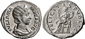 Julia Mamaea, Augusta, 222-235. Denarius (Silver, 20 mm, 2.57 g, 7 h), Rome, 230. IVLIA MAMAEA AVG Diademed and draped bust of Julia Mamaea to right. ...