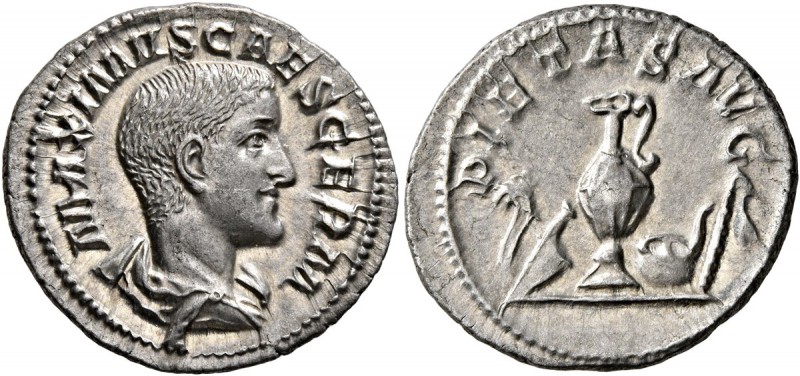 Maximus, Caesar, 235/6-238. Denarius (Silver, 20 mm, 3.17 g, 6 h), Rome, 236-238...