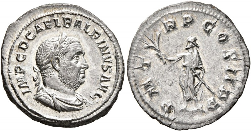 Balbinus, 238. Denarius (Silver, 21 mm, 3.25 g, 12 h), Rome, circa April-June 23...