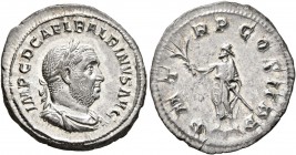 Balbinus, 238. Denarius (Silver, 21 mm, 3.25 g, 12 h), Rome, circa April-June 238. IMP C D CAEL BALBINVS AVG Laureate, draped and cuirassed bust of Ba...