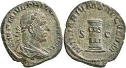 Philip I, 244-249. Sestertius (Orichalcum, 30 mm, 15.62 g, 1 h), Rome, 248. IMP M IVL PHILIPPVS AVG Laureate, draped and cuirassed bust of Philip I to...