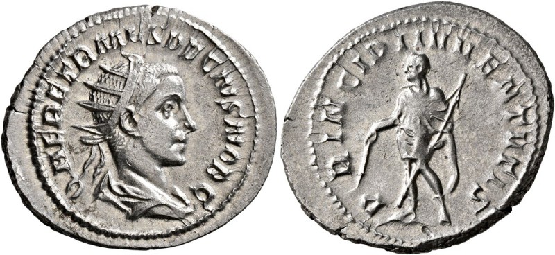 Herennius Etruscus, as Caesar, 249-251. Antoninianus (Silver, 24 mm, 4.37 g, 7 h...