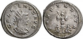 Gallienus, 253-268. Antoninianus (Billon, 23 mm, 3.70 g, 5 h), Antiochia, 264-265. GALLIENVS AVG Radiate, draped and cuirassed bust of Gallienus to ri...