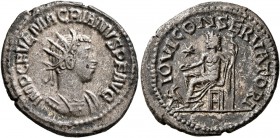 Macrianus, usurper, 260-261. Antoninianus (Billon, 22 mm, 3.82 g, 6 h), Samosata. IMP C FVL MACRIANVS P F AVG Radiate and cuirassed bust of Macrianus ...