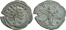 Aurelian, 270-275. Antoninianus (Silvered bronze, 23 mm, 2.74 g, 6 h), Mediolanum, 270-271. IMP AVRELIANVS [AVG] Radiate, draped and cuirassed bust of...