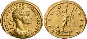 Aurelian, 270-275. Aureus (Gold, 20 mm, 4.21 g, 12 h), Mediolanum, 272. IMP C L DOM AVRELIANVS P F AVG Laureate and cuirassed bust of Aurelian to righ...