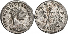 Aurelian, 270-275. Antoninianus (Silvered bronze, 20 mm, 4.59 g, 6 h), Rome, 275. IMP AVRELIANVS AVG Radiate and cuirassed bust of Aurelian to right. ...