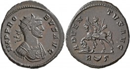 Probus, 276-282. Antoninianus (Bronze, 23 mm, 3.64 g, 12 h), Rome, 279. IMP PROBVS AVG Radiate and cuirassed bust of Probus to right. Rev. ADVENTVS AV...