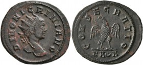 Divus Nigrinian, died circa 284. Antoninianus (Bronze, 23 mm, 4.11 g, 6 h), Rome. DIVO NIGRINIANO Radiate head of Divus Nigrinian to right, seen from ...