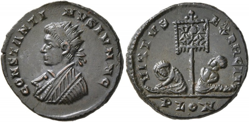 Constantine II, as Caesar, 316-337. Follis (Bronze, 18 mm, 2.74 g, 6 h), Londini...
