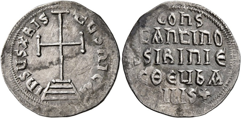 Constantine VI & Irene, 780-797. Miliaresion (Silver, 21 mm, 2.31 g, 12 h), Cons...