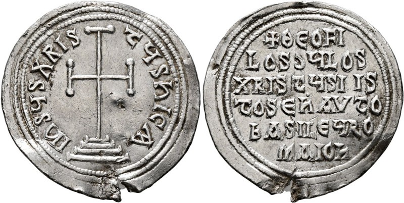 Theophilus, 829-842. Miliaresion (Silver, 27 mm, 3.27 g, 12 h), Constantinopolis...