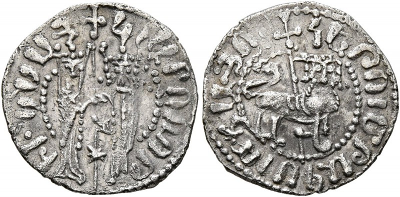 ARMENIA, Cilician Armenia. Royal. Hetoum I and Zabel , 1226-1270. Half Tram (Sil...