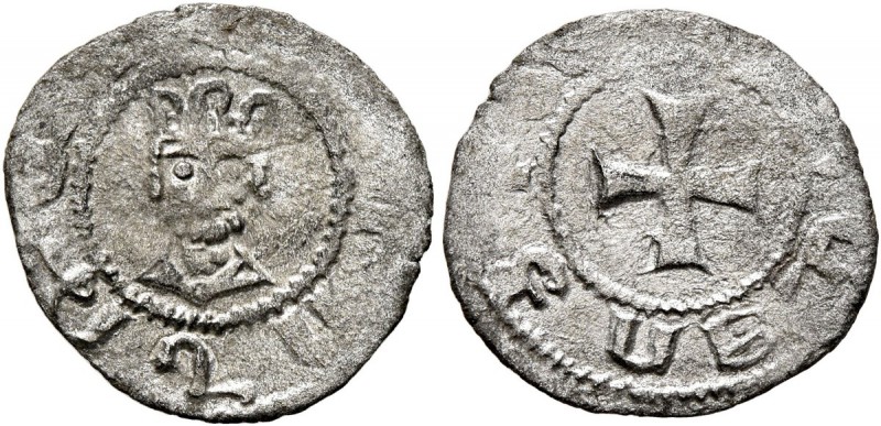 ARMENIA, Cilician Armenia. Royal. Levon V , 1374-1393. Denier (Billon, 15 mm, 0....