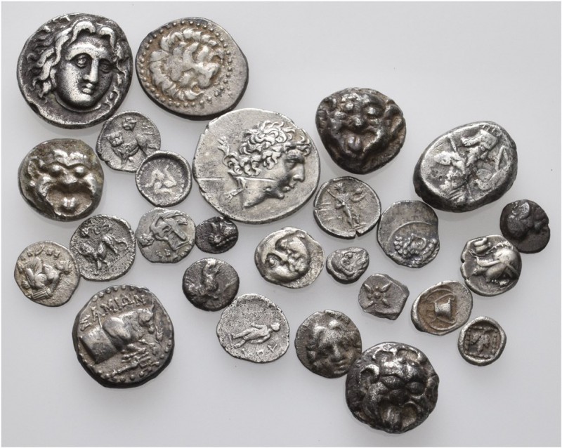 A lot containing 26 silver coins. Includes: Greek. Fine to very fine. LOT SOLD A...