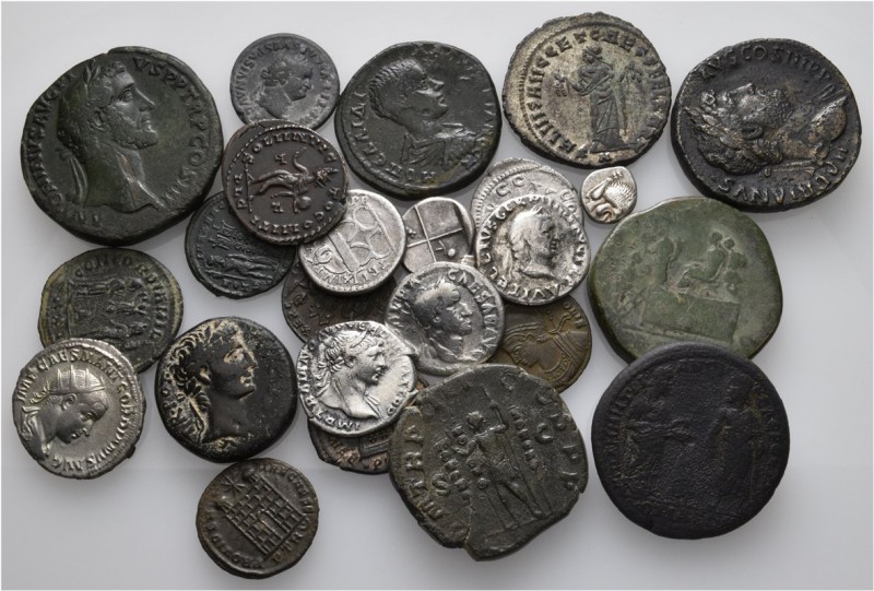 A lot containing 10 silver and 16 bronze coins. Includes: Greek and Roman Provin...