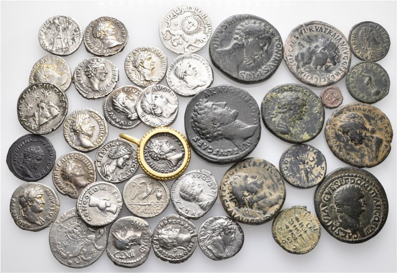 A lot containing 23 silver and 12 bronze coins. Includes: Roman Provincial, Roma...