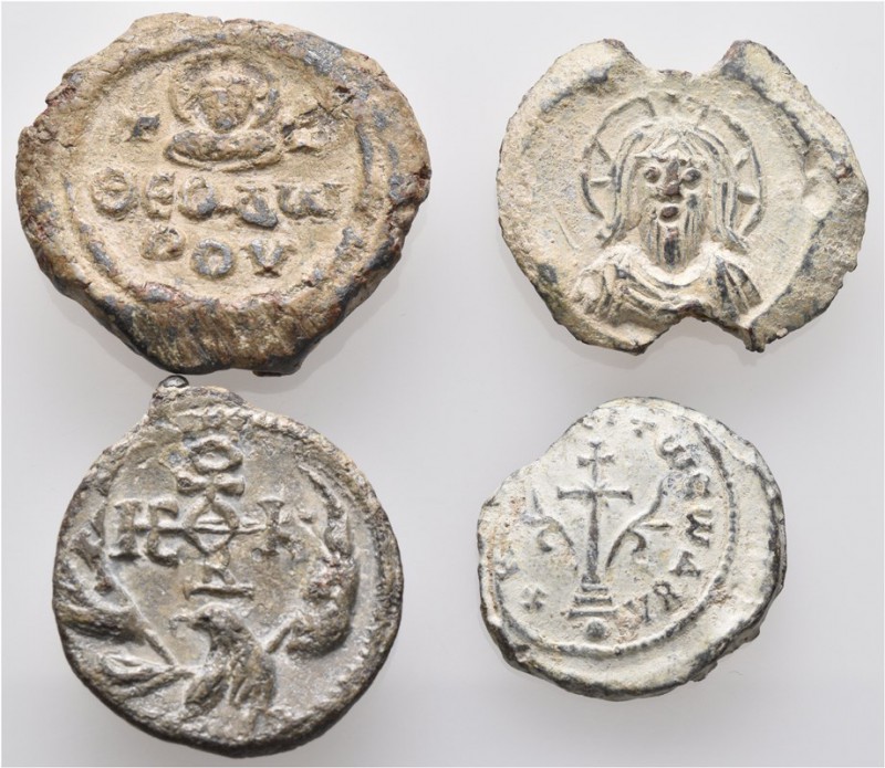 A lot containing 4 Byzantine lead seals. Very fine. LOT SOLD AS IS, NO RETURNS. ...