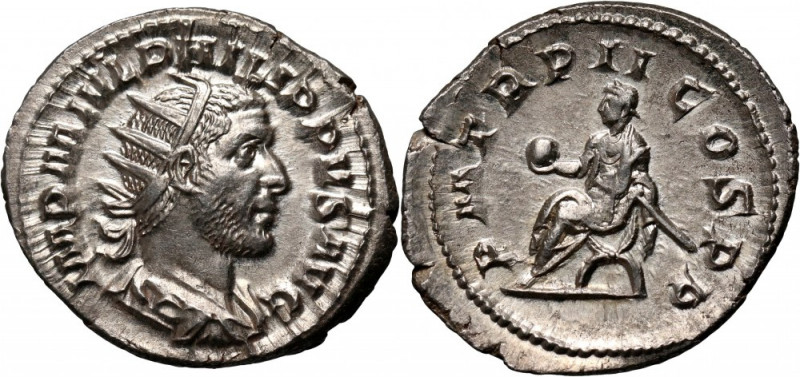 Roman Empire, Philip the Arab 244-249, Antoninian, Rome Weight 4,01 g, 21 mm.
 ...
