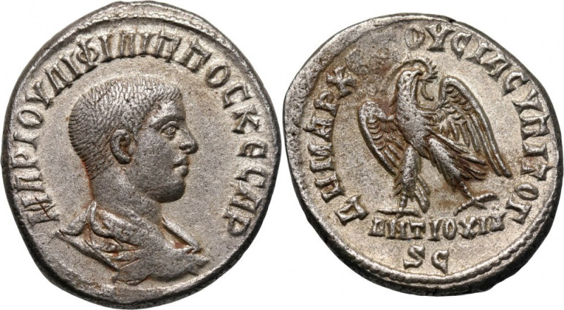 Roman Empire, Philip II 244-249, Billon Tetradrachm, Antiochia Weight 10,60 g, 2...