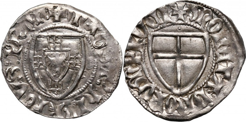 Zakon Krzyżacki, Henryk I von Plauen 1410–1414, szeląg, Gdańsk Waga 1,25 g.
Ref...