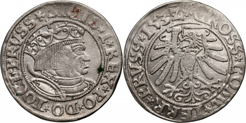Zygmunt I Stary, grosz 1532, Toruń Ładnie zachowany.
Reference: Kopicki 3087 (R...
