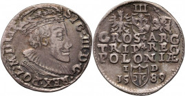 Zygmunt III Waza, trojak 1589, Olkusz