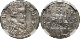 Zygmunt III Waza, trojak 1619, Ryga