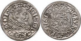 Zygmunt III Waza, 3 krajcary koronne 1617, Kraków