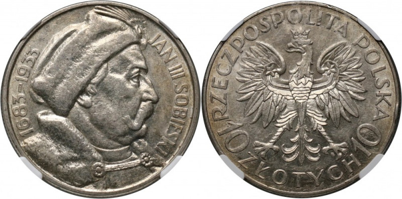 II RP, 10 złotych 1933, Warszawa, Jan III Sobieski Reference: Parchimowicz 121
...