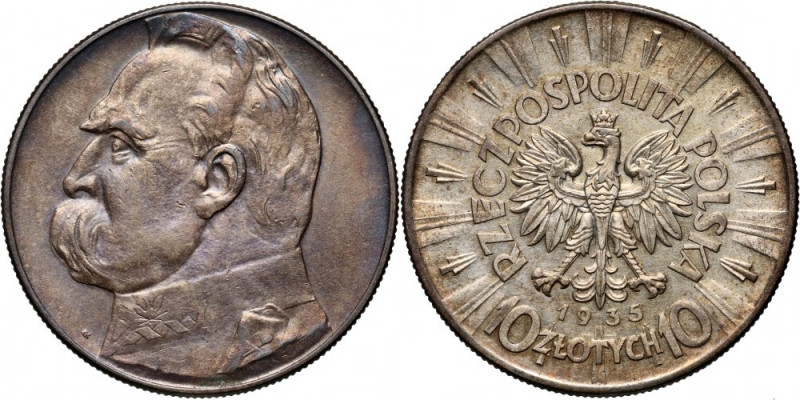 II RP, 10 złotych 1935, Warszawa, Józef Piłsudski Ładny egzemplarz. Reference: P...