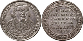 Śląsk, Księstwo Legnicko-Brzesko-Wołowskie, Jerzy Rudolf, 1/8 talara 1653, Brzeg