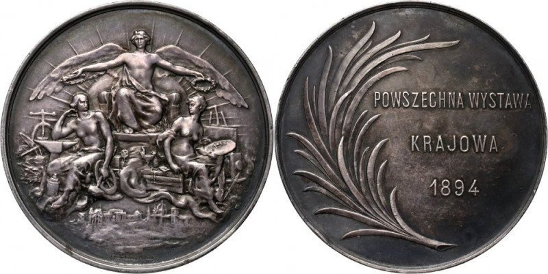 XIX wiek, Galicja, medal z 1894 roku, Powszechna Wystawa Krajowa we Lwowie Autor...