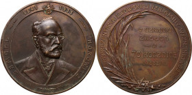 XX wiek, Lwów, medal z 1911 roku, 70. rocznica urodzin Samuela Horowitza