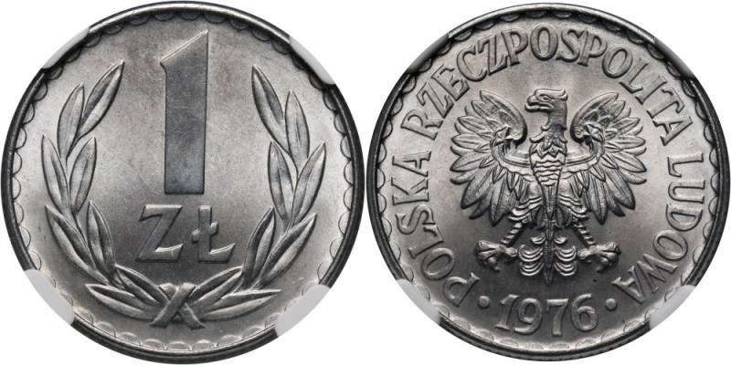 PRL, 1 złoty 1976 Pięknie zachowana moneta. Reference: Parchimowicz 213n
Grade:...