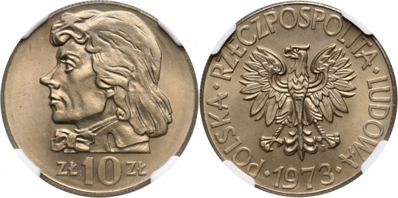 PRL, 10 złotych 1973, Tadeusz Kościuszko Rzadszy rocznik. Reference: Parchimowic...