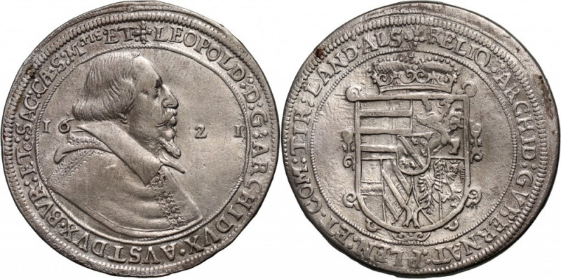 Austria, Archduke Leopold V, Thaler 1621, Hall Silver 28,13 g.
 Srebro 28,13 g....