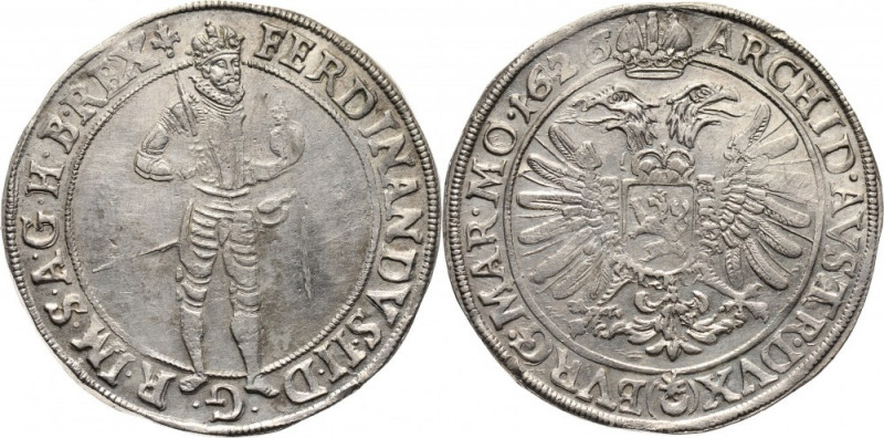 Austria, Ferdinand II, Thaler 1626, Prague Silver 28,57 g. Scarce and attractive...