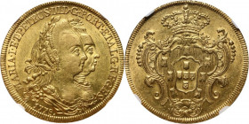 Brazil, Maria I & Pedro III, 6400 Reis 1778 R, Rio de Janeiro