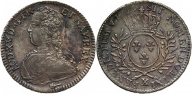 France, Louis XV, 1/2 Écu 1729 X, Amiens