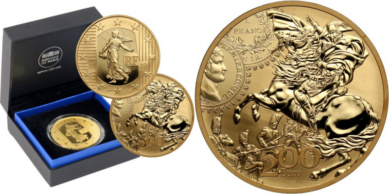 France, 200 Euro 2019, 250th anniversary of the birth of Napoleon Bonaparte Gold...