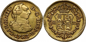 Spain, Charles III, 1/2 Escudo 1783 M-JD, Madrid