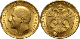 Yugoslavia, Alexander I, Ducat 1933, Ear of corn countermark