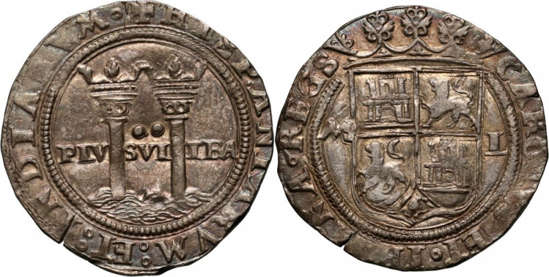 Mexico, Charles and Johanna (1542-1557), Cob 2 Reales ND ML, Mexico City Very ni...