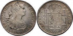 Mexico, Charles IV, 8 Reales 1807 Mo-TH, Mexico City