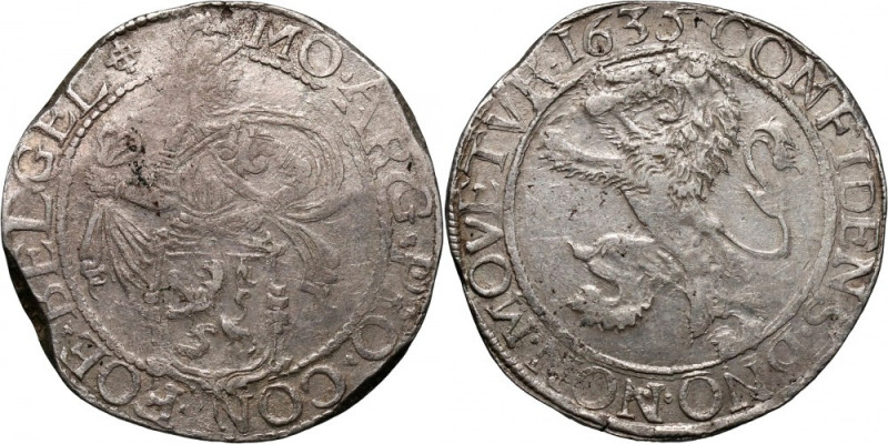 Netherlands, Gelderland, Leeuwendaalder 1635 Silver 26,84 g.
 Srebro 26,84 g. R...