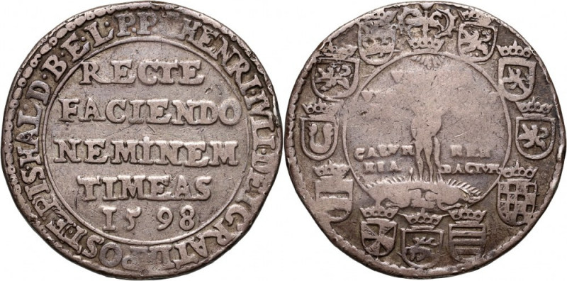 Germany, Brunswick-Wolfenbuttel, Heinrich Julius, Thaler 1598, Goslar Silver 28,...