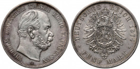 Germany, Prussia, Wilhelm I, 5 Mark 1874 A, Berlin