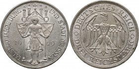 Germany, Weimar Republic, 3 Mark 1929 E, Muldenhütten, 1000th Anniversary of Meissen